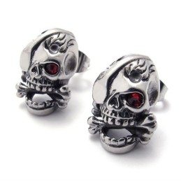 Skull Titanium Earrings