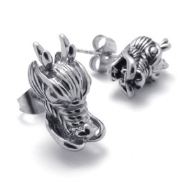 Chinese Dragon Titanium Earrings