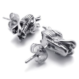 Chinese Dragon Titanium Earrings