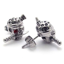 Skull Titanium Earrings