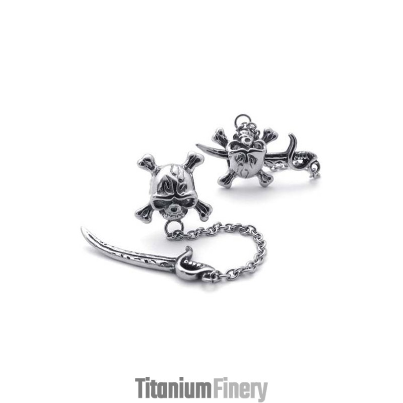 Sword Titanium Earrings
