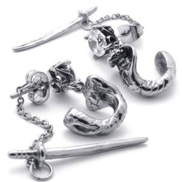 Sword Titanium Earrings