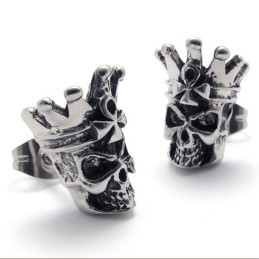 Skull Titanium Earrings