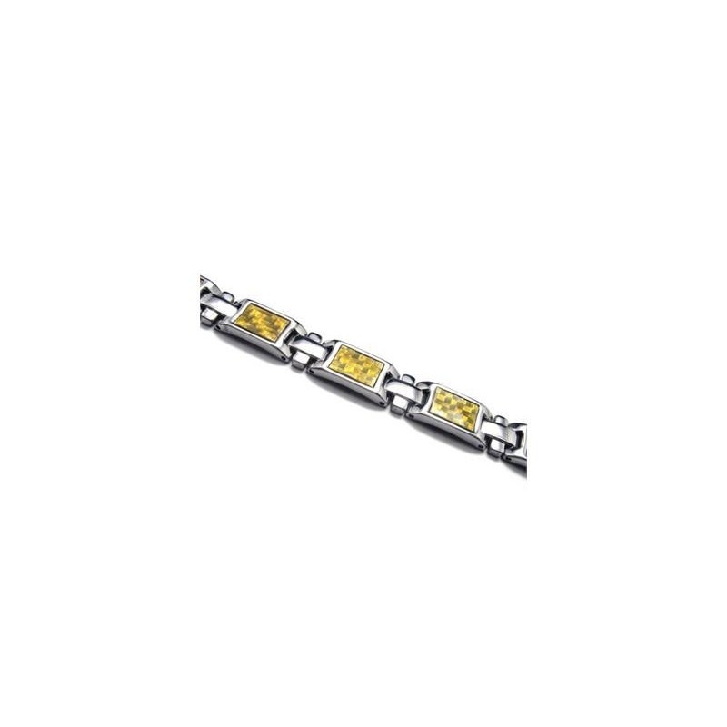 Men's Golden & Silver Pure Titanium Magnetic Bracelet Men's Golden & Silver Pure Titanium Magnetic Bracelet