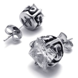 Diamond Titanium Earrings