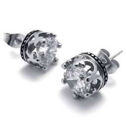 Diamond Titanium Earrings