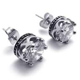 Diamond Titanium Earrings