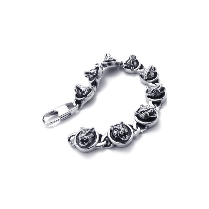 8.3 Inch Cats Titanium Bracelet