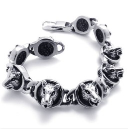 8.3 Inch Cats Titanium Bracelet