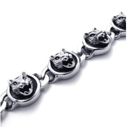 8.3 Inch Cats Titanium Bracelet