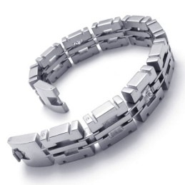 8.1 Inch Diamond Titanium Bracelet