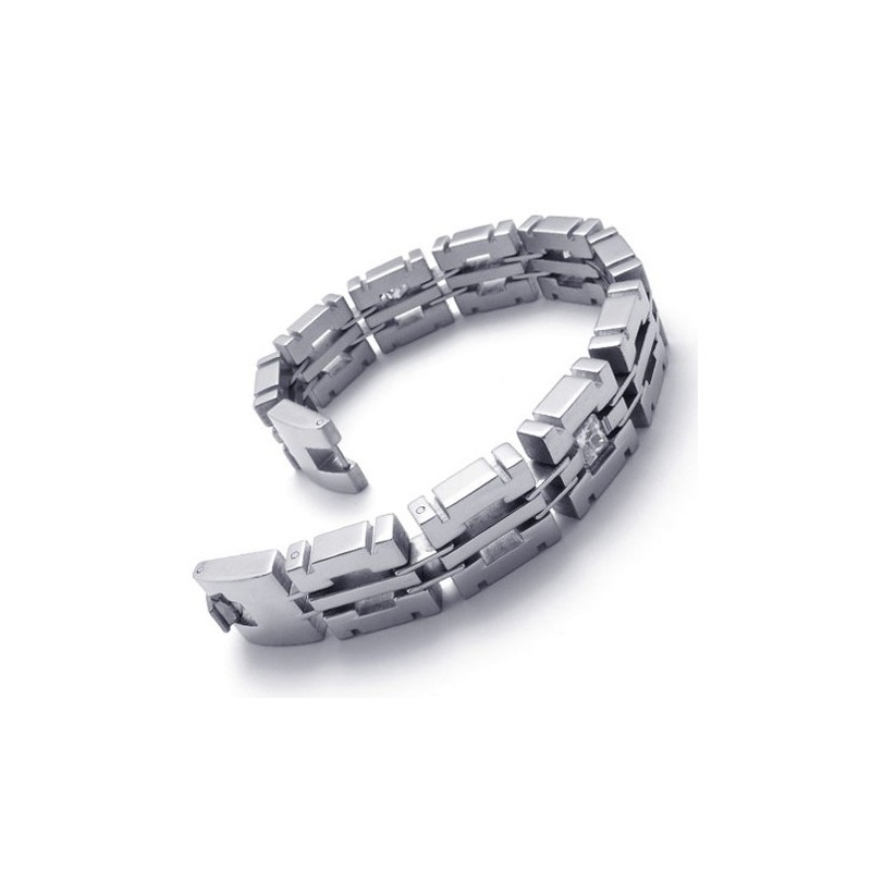 8.1 Inch Diamond Titanium Bracelet
