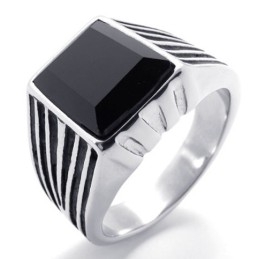 Gem Titanium Ring