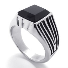Gem Titanium Ring