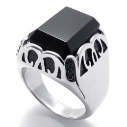 Gem Titanium Ring