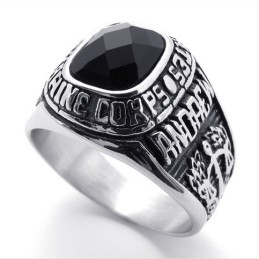 Gem Titanium Ring
