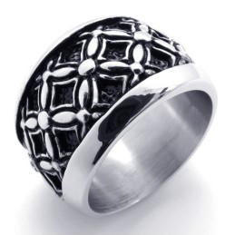 Black Vintage Titanium Ring