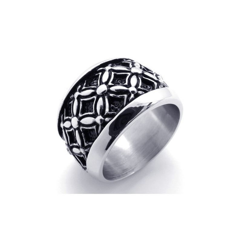 Black Vintage Titanium Ring Black Vintage Titanium Ring