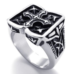 Cross Titanium Ring