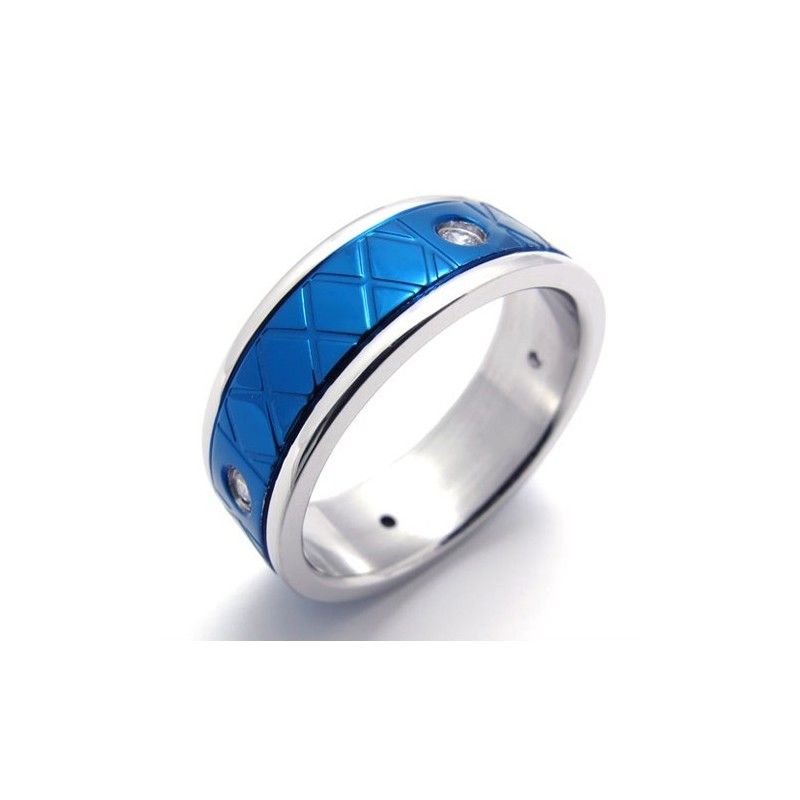 Blue Titanium Ring Blue Titanium Ring