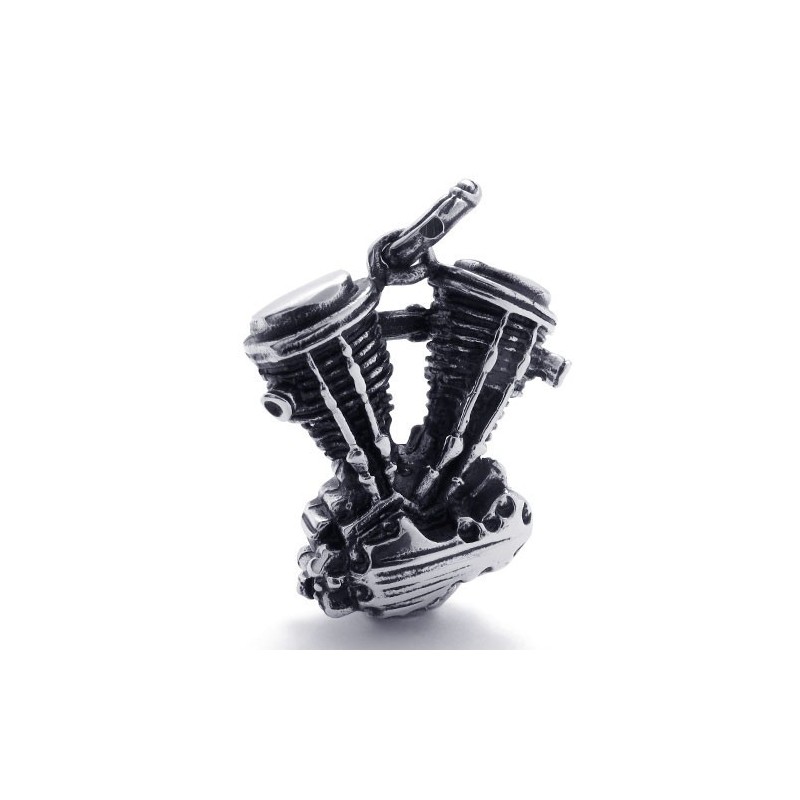 Titanium Motorcycle Engine Pendant Titanium Motorcycle Engine Pendant