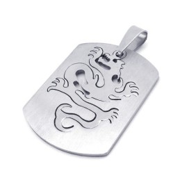 Titanium Chinese Drogn Pendant