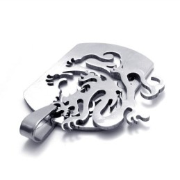Titanium Chinese Drogn Pendant