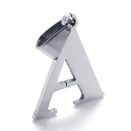 Letter "A" Titanium Pendant