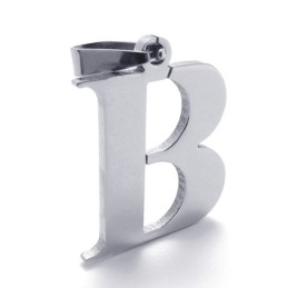 Titanium Letter "B" Pendant
