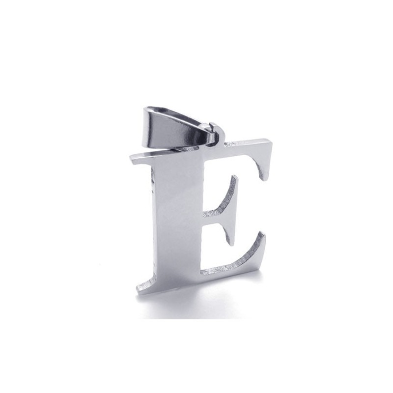 E Letter Titanium Pendant E Letter Titanium Pendant