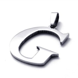 Titanium Pendant For Letter "G"