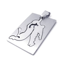 Titanium Playing Basketball Pendant