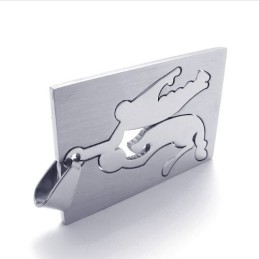 Titanium Playing Basketball Pendant