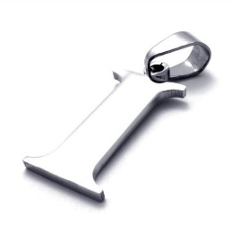 Titanium Letter "I" Pendant