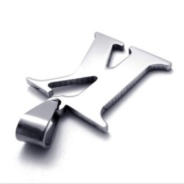 Titanium Letter "K" Pendant