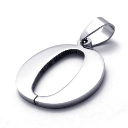 Titanium "O" Letter Pendant