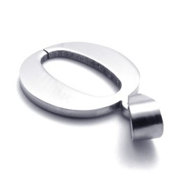 Titanium "O" Letter Pendant