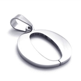 Titanium "O" Letter Pendant