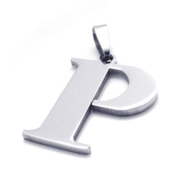 Titanium Pendant For Letter "P"