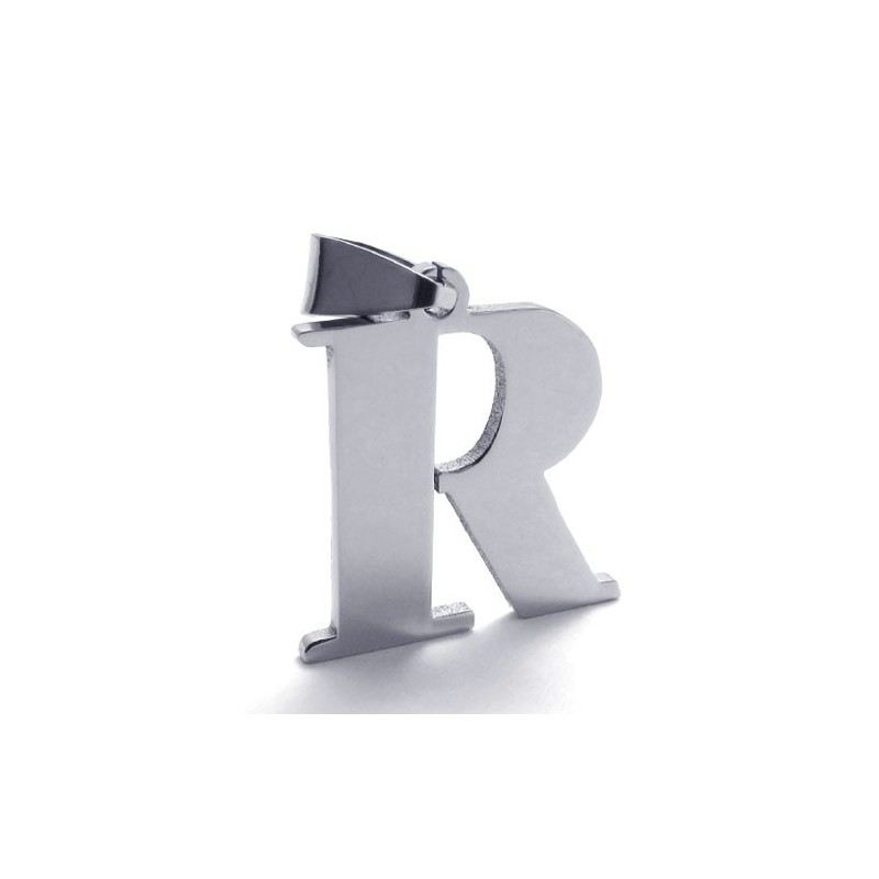 Letter "R" Titanium Pendant