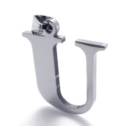 Letter "U" Titanium Pendant