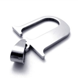 Letter "U" Titanium Pendant