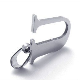 Letter "U" Titanium Pendant