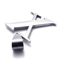 Titanium Letter "X" Pendant