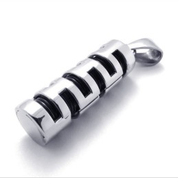 Titanium And Black Pendant