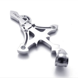 Titanium Cancer Rhinestones Pendant