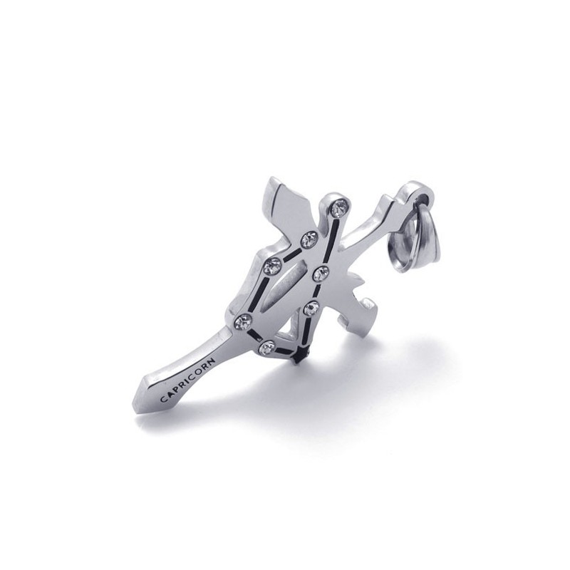 Capricorn Titanium Rhinestones Pendant Capricorn Titanium Rhinestones Pendant