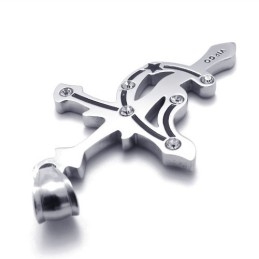 Virgo Titanium Rhinestones Pendant
