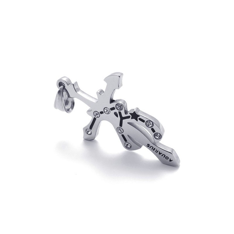 Aquarius Titanium Rhinestones Pendant Aquarius Titanium Rhinestones Pendant