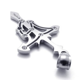 Taurus Titanium Pendant With Rhinestones